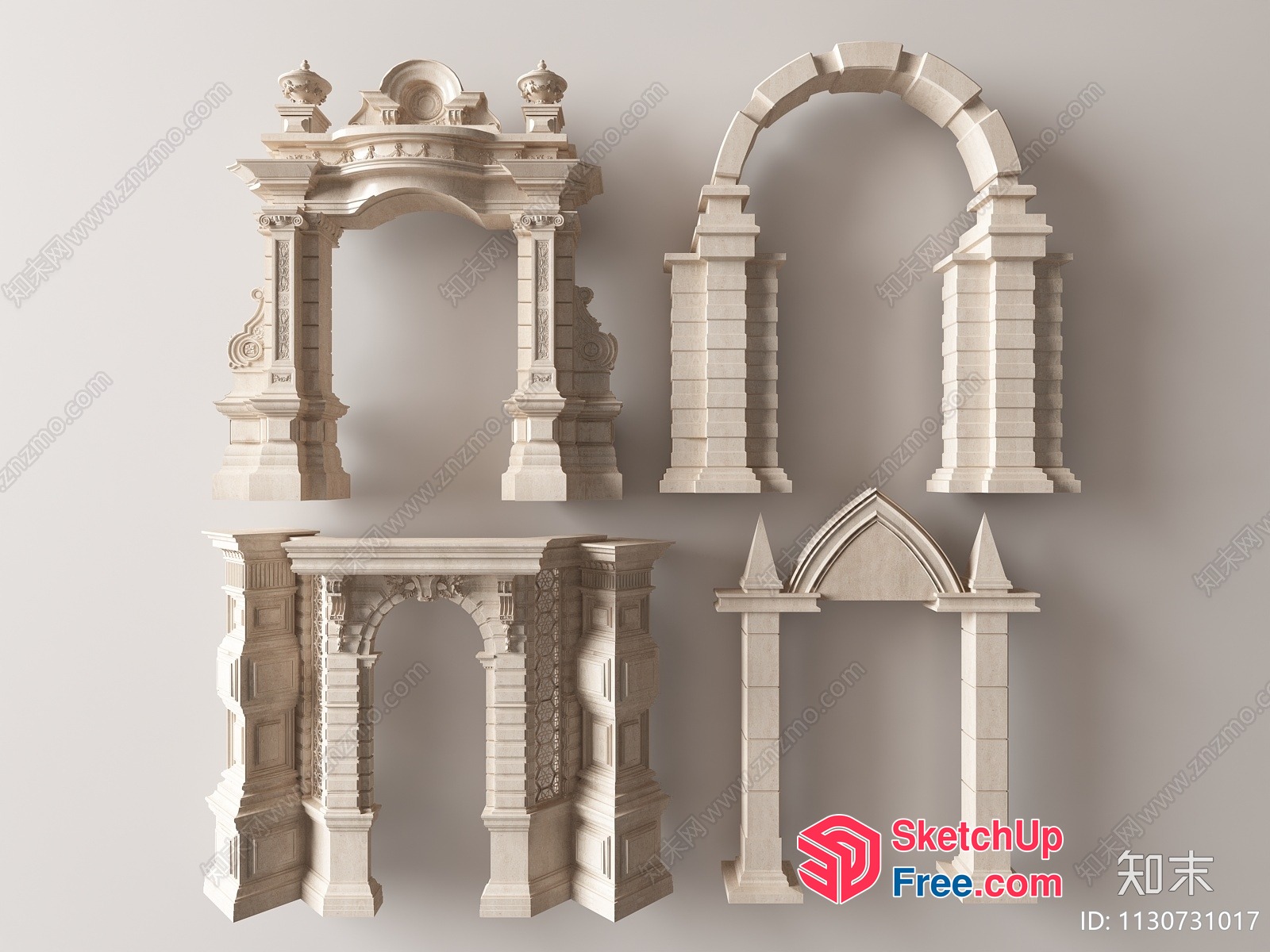 Ornate Architectural Elements 3D SketchUp File
