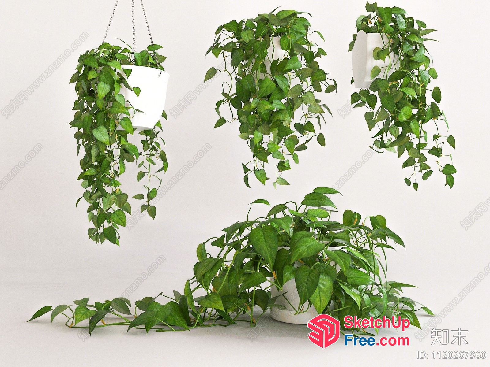 Elegant Greenery Interior 3D SketchUp File