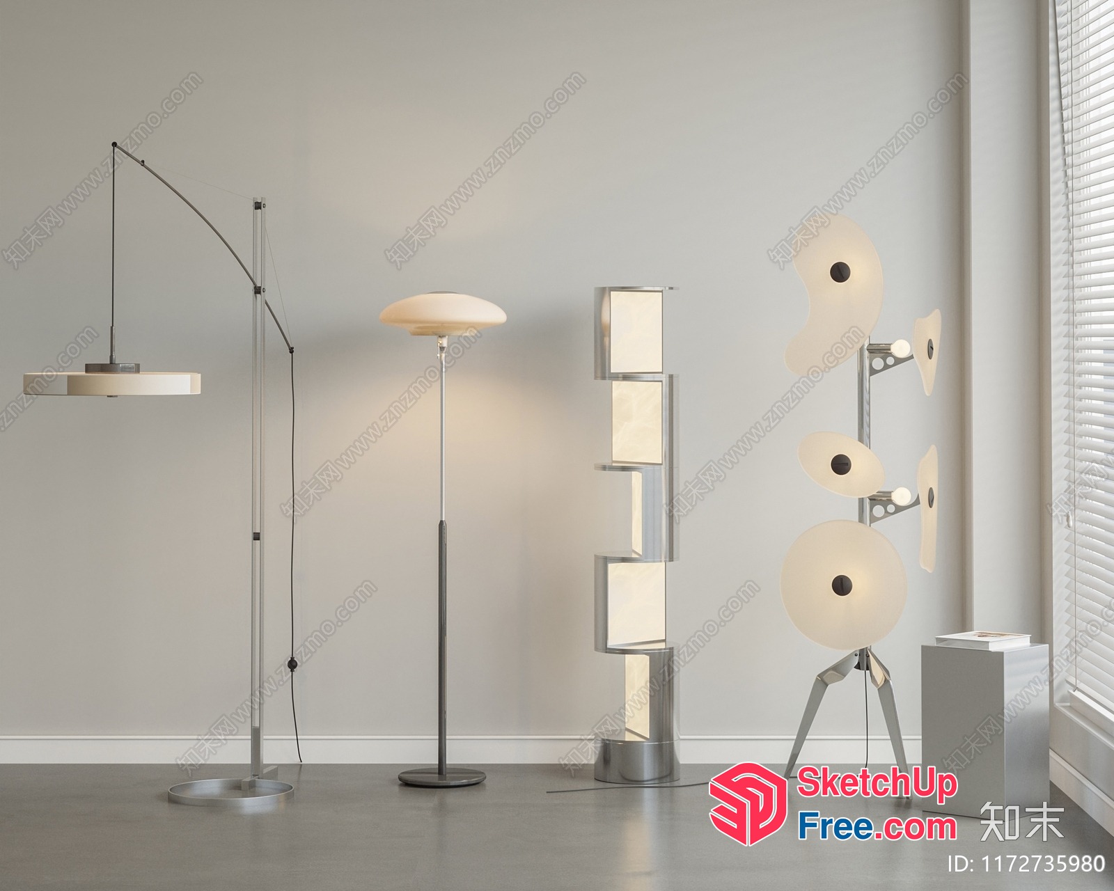 Modern Minimalist Lighting Fixtures 3D SketchUp File