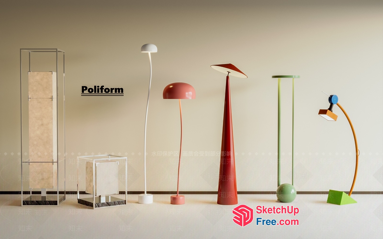 Poliform Modern Furniture Collection 3D SketchUp File