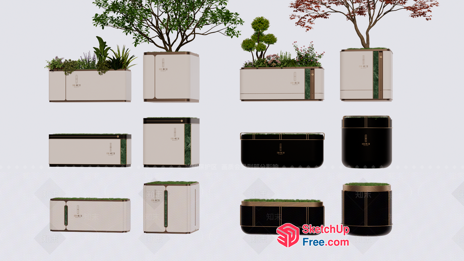 Modern Greenery And Storage Solutions 3D SketchUp File