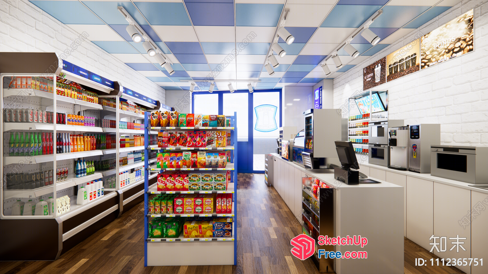 Convenience Store Interior 3D SketchUp File