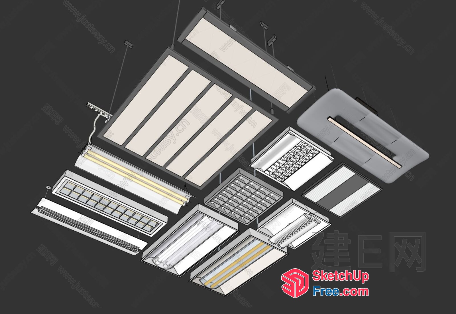 Ceiling Light Fixtures 3D SketchUp File