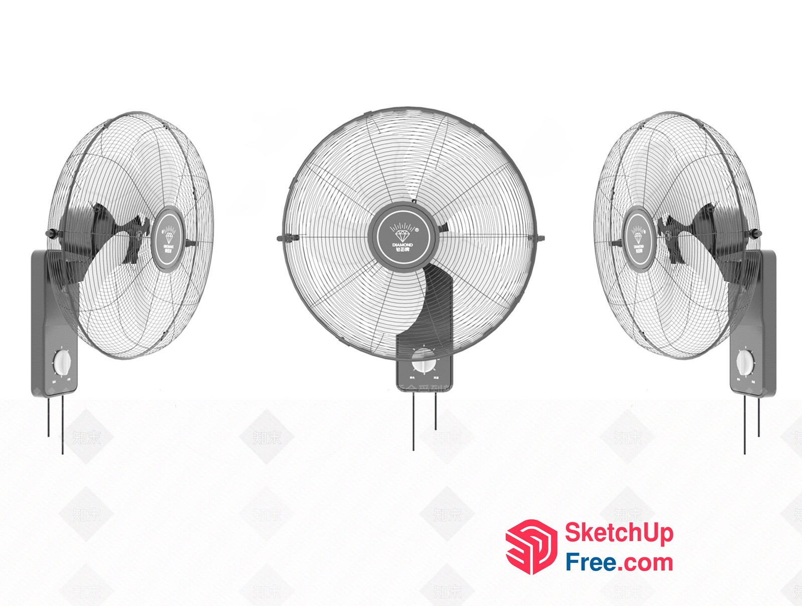 Round Metal Fan Units 3D SketchUp File