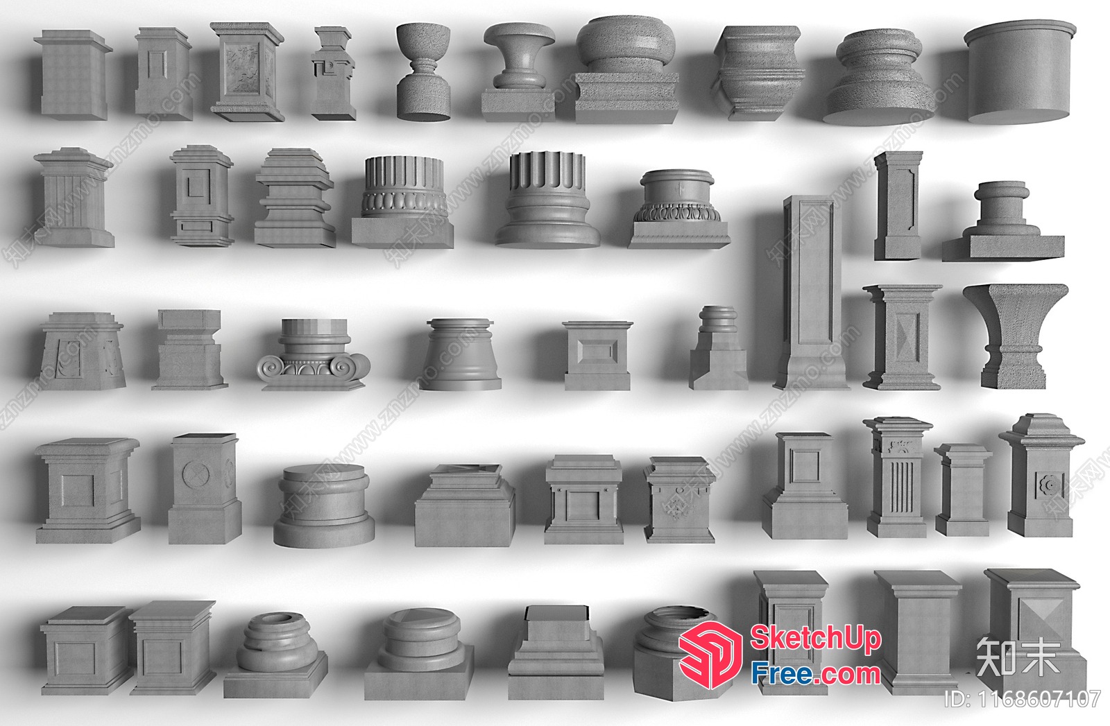 Pillar Collection 3D SketchUp File
