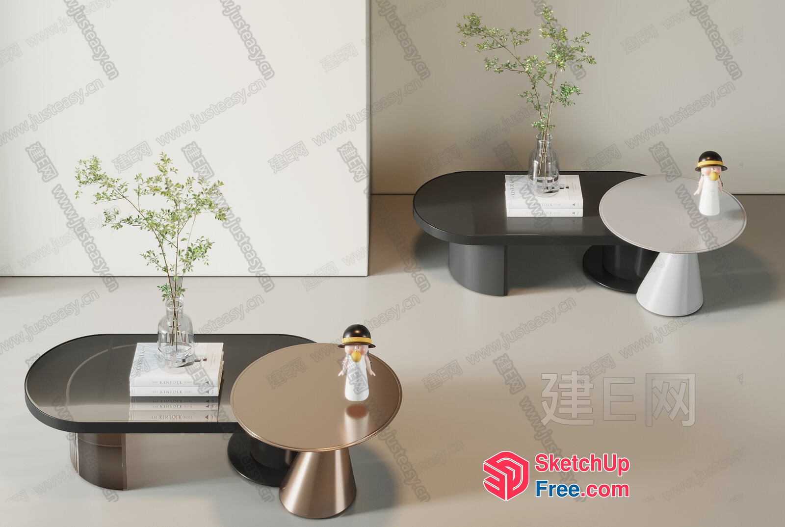 Modern Minimalist Coffee Tables With Sleek Design 3D SketchUp File