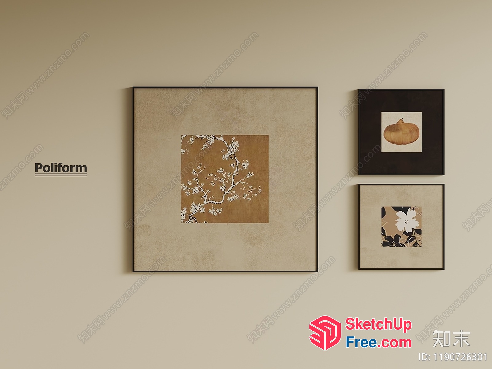 Elegant Wall Decorations 3D SketchUp File