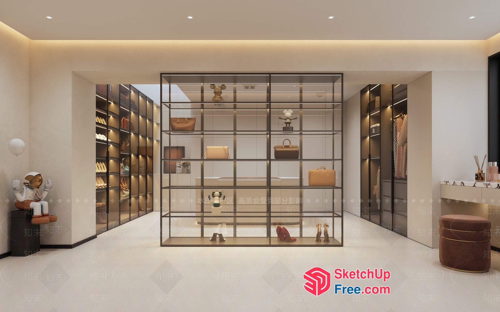 Modern Luxury Interior Design Showroom 3D SketchUp File
