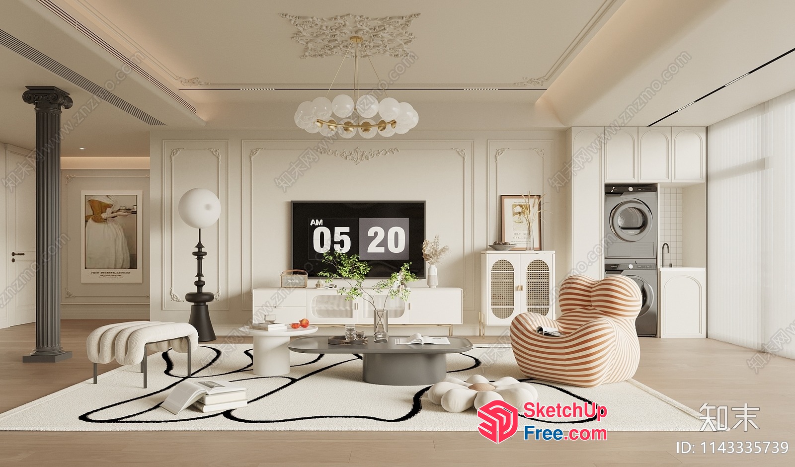 Modern And Elegant Interior Design 3D SketchUp File
