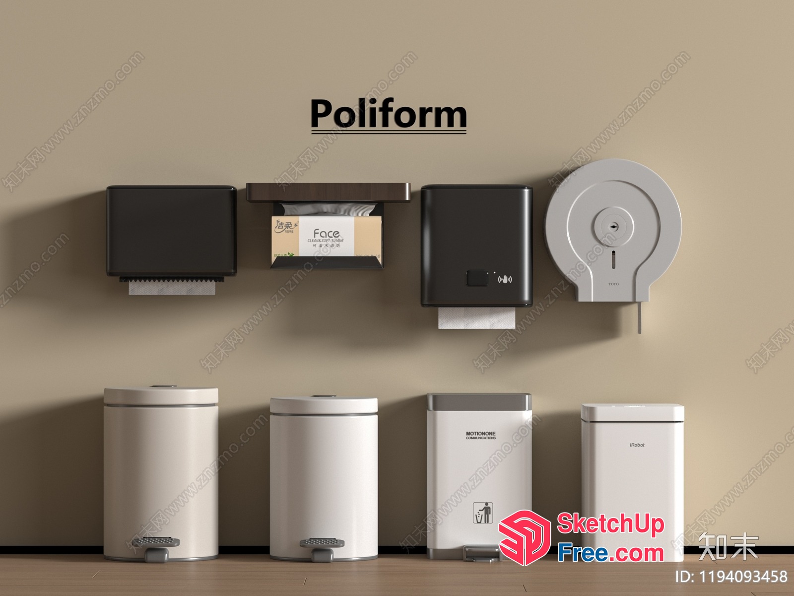 Poliform Bathroom Decor 3D SketchUp File
