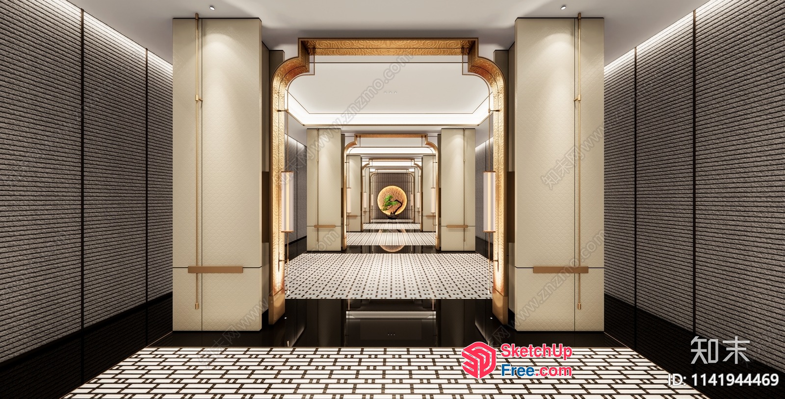 Elegant And Sophisticated Modern Interior Design 3D SketchUp File