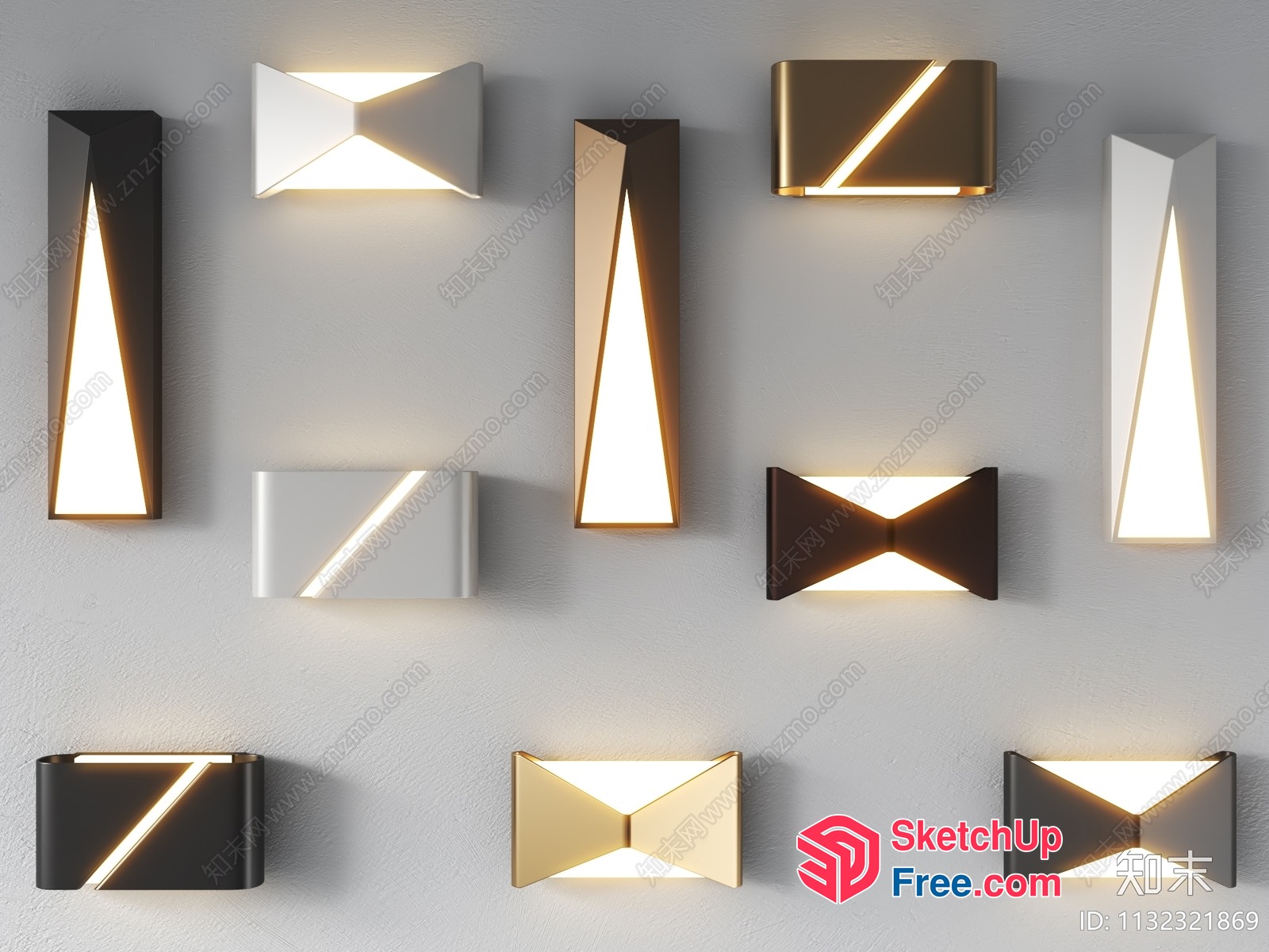 Modern Lighting Fixtures Collection 3D SketchUp File