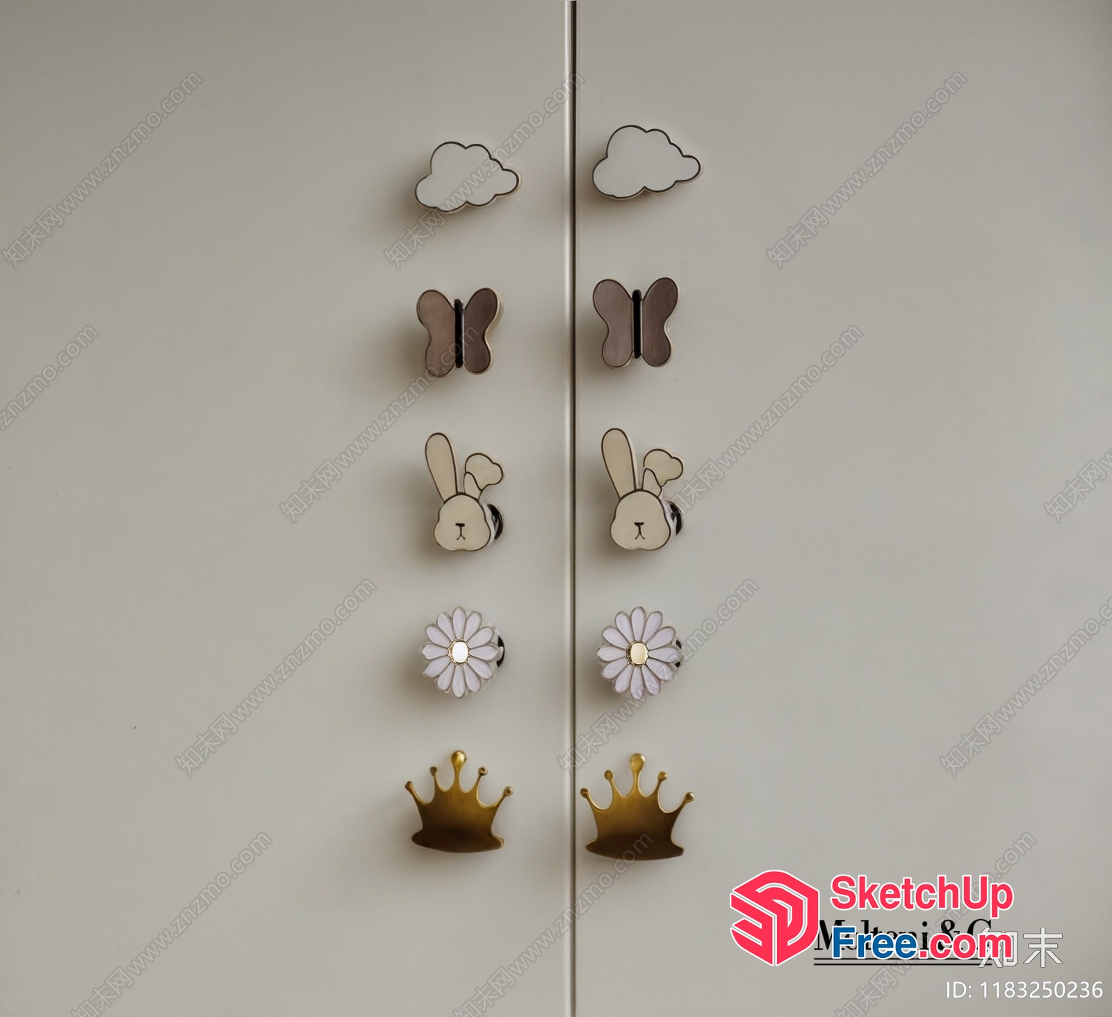 Interior Hardware Decorations 3D SketchUp File