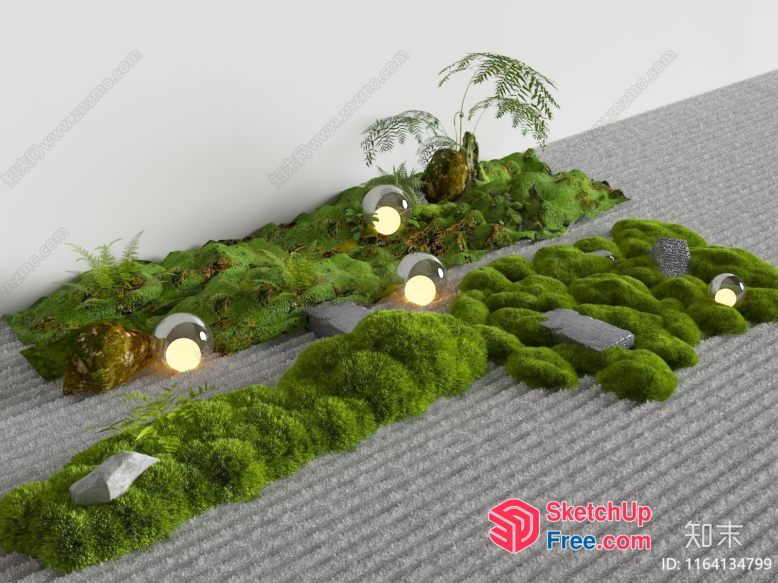 Japanese Style Wabi-Sabi Inspired Interior Decor 3D SketchUp File