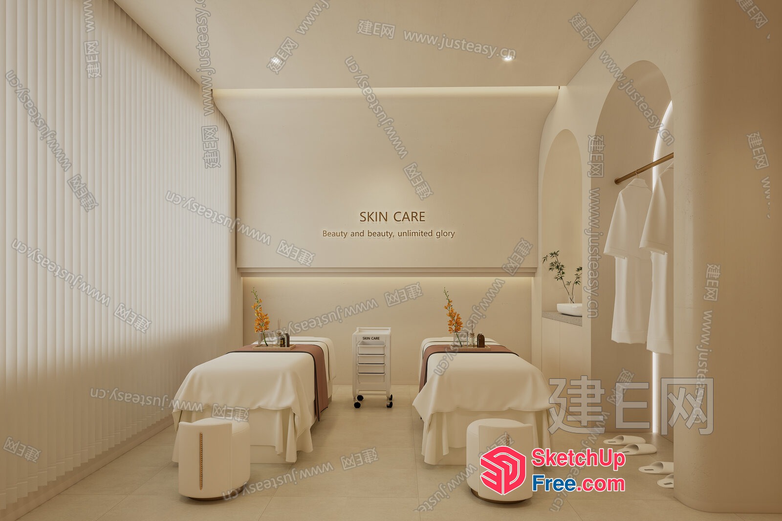 Spa And Wellness Center 3D SketchUp File