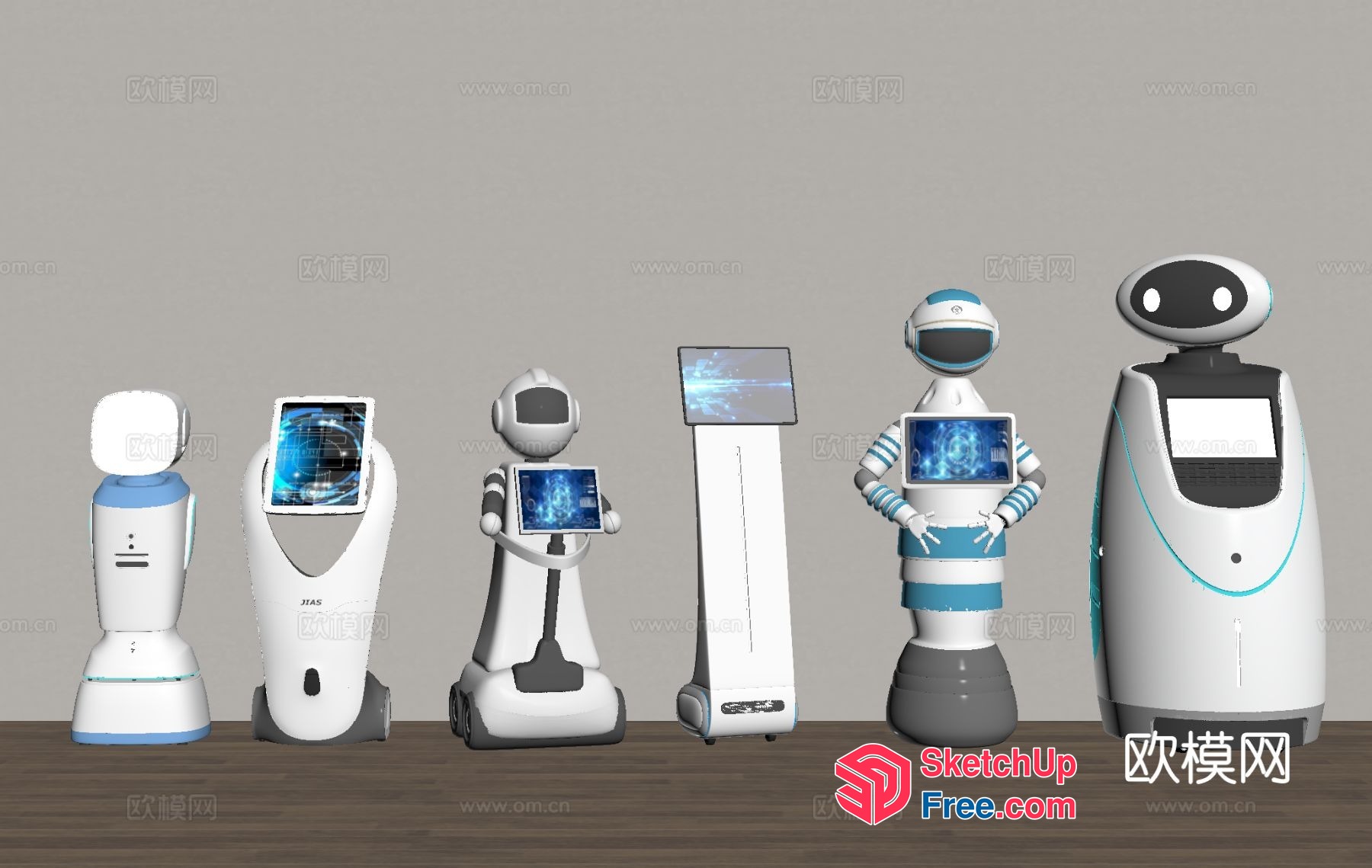 Robot Display Showcase 3D SketchUp File