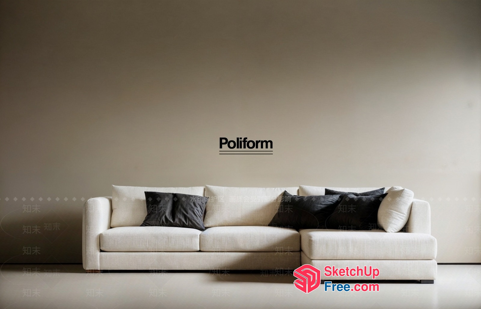 Poliform Sofa 3D SketchUp File