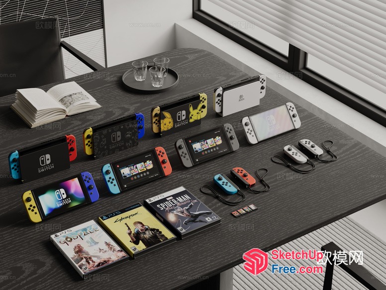 Nintendo Switch Gaming Consoles And Accessories 3D SketchUp File