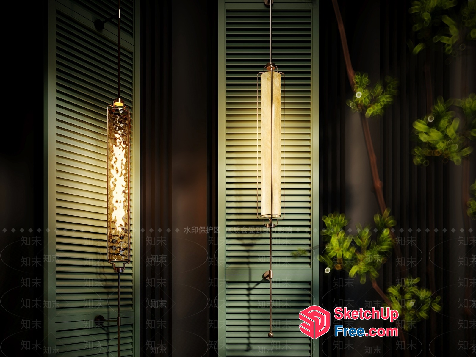 Elegant And Sophisticated Lighting Fixtures In A Modern Setting 3D SketchUp File