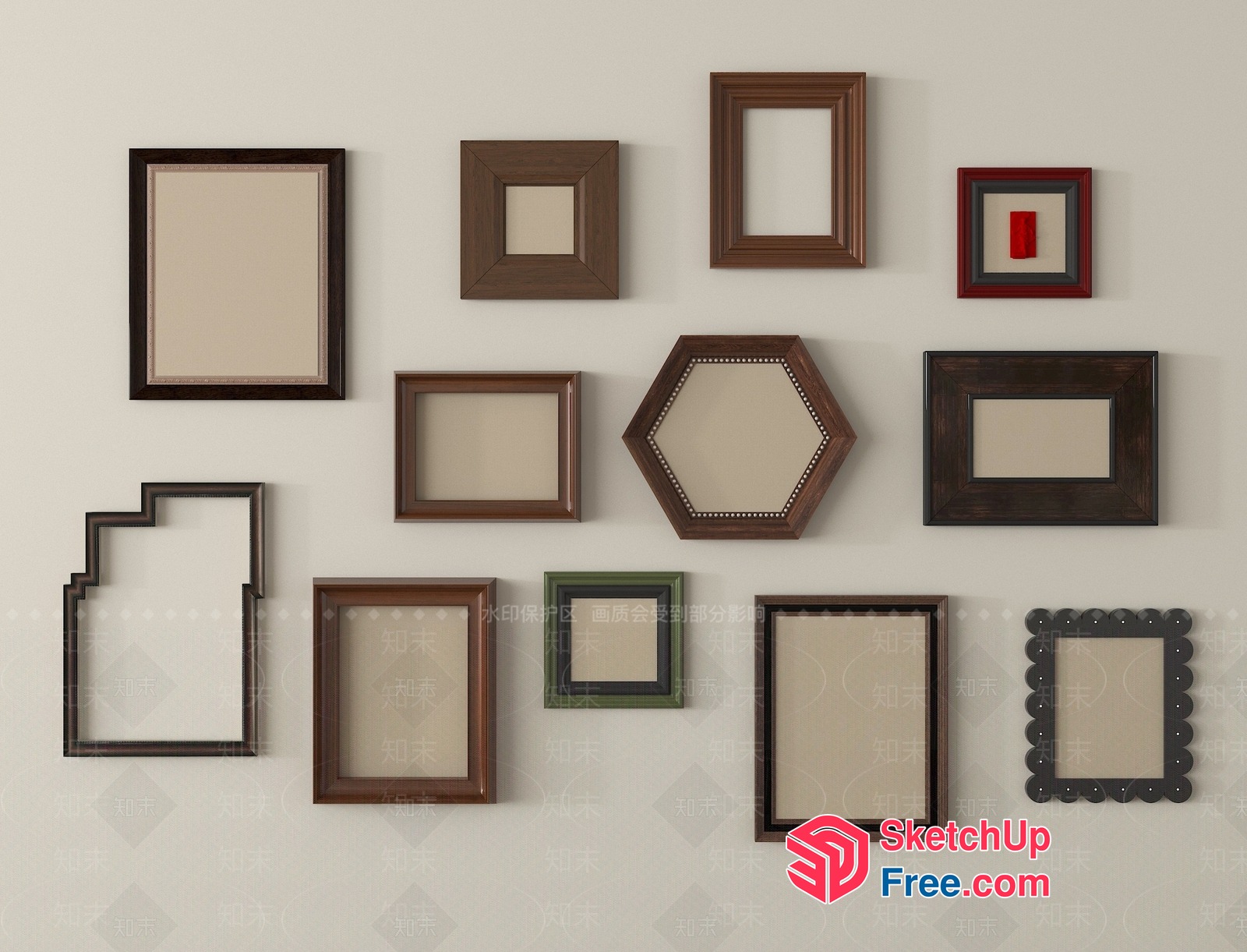 Various Picture Frames 3D SketchUp File
