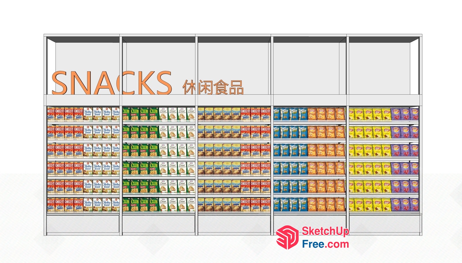 Snacks Display 3D SketchUp File