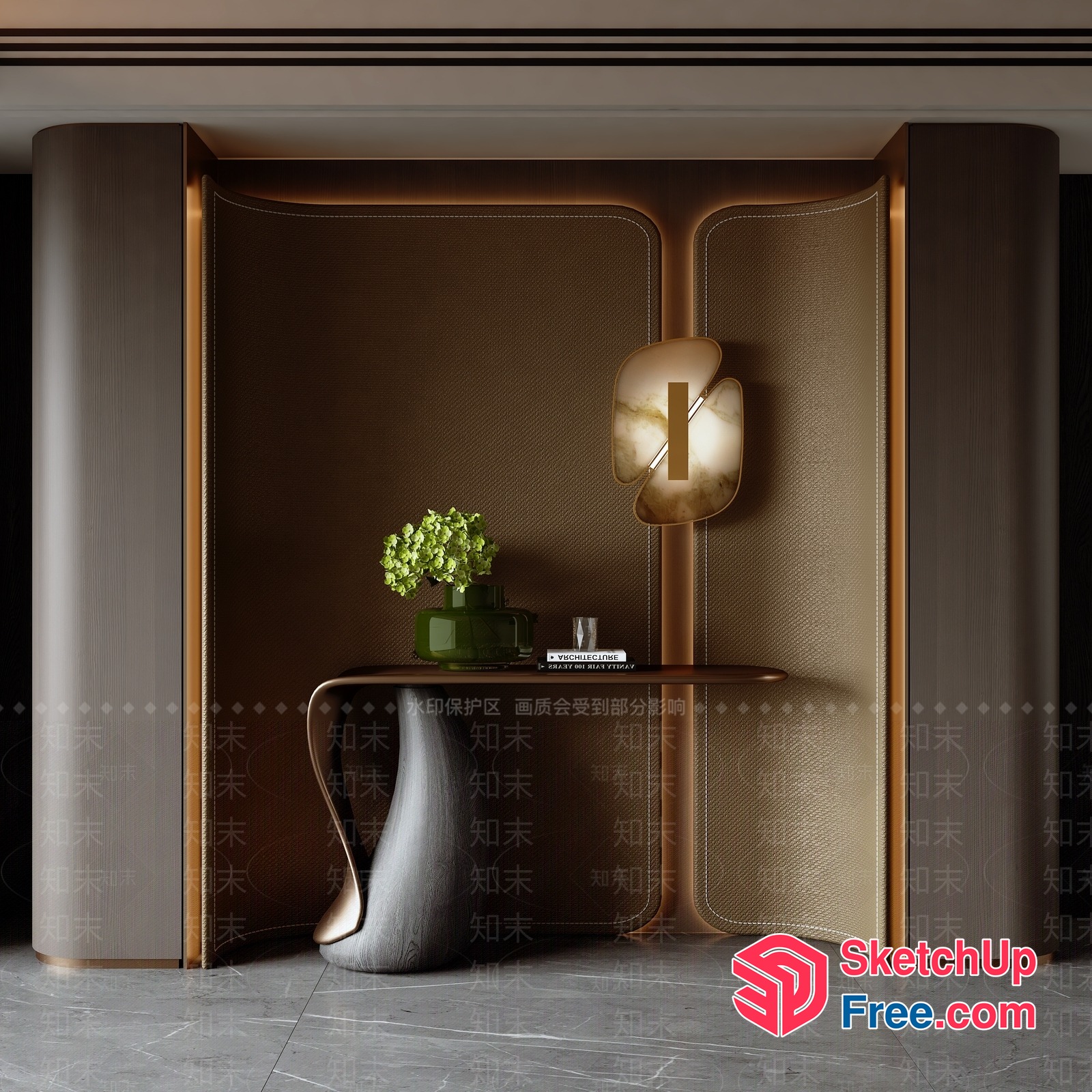Elegant Luxury Modern Style Interior Design 3D SketchUp File