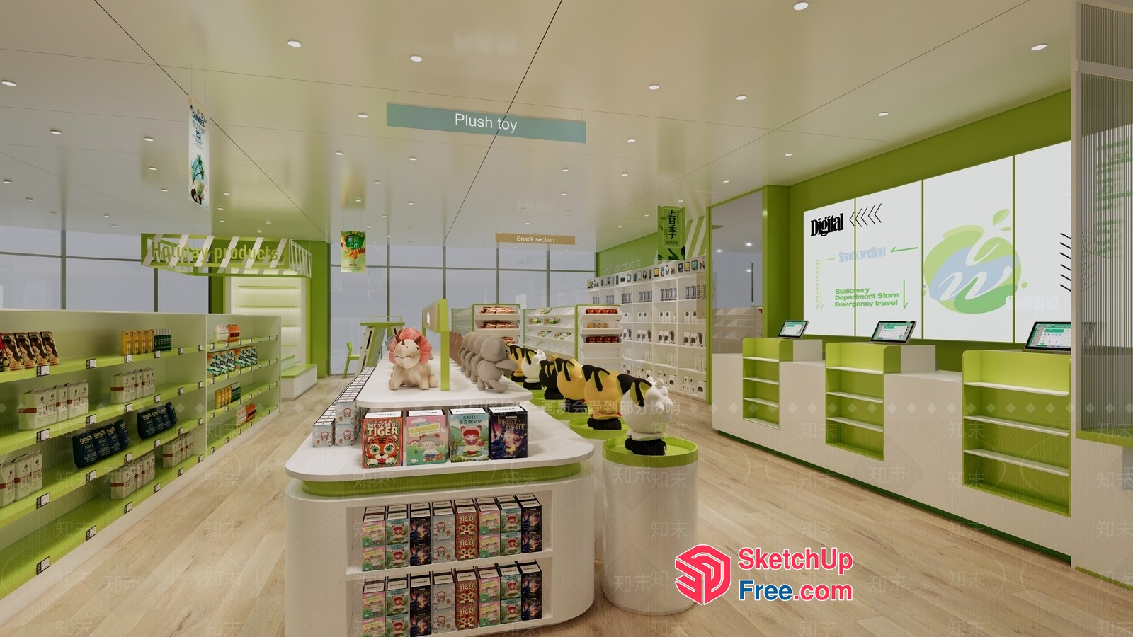 Plush Toy Display Store 3D SketchUp File