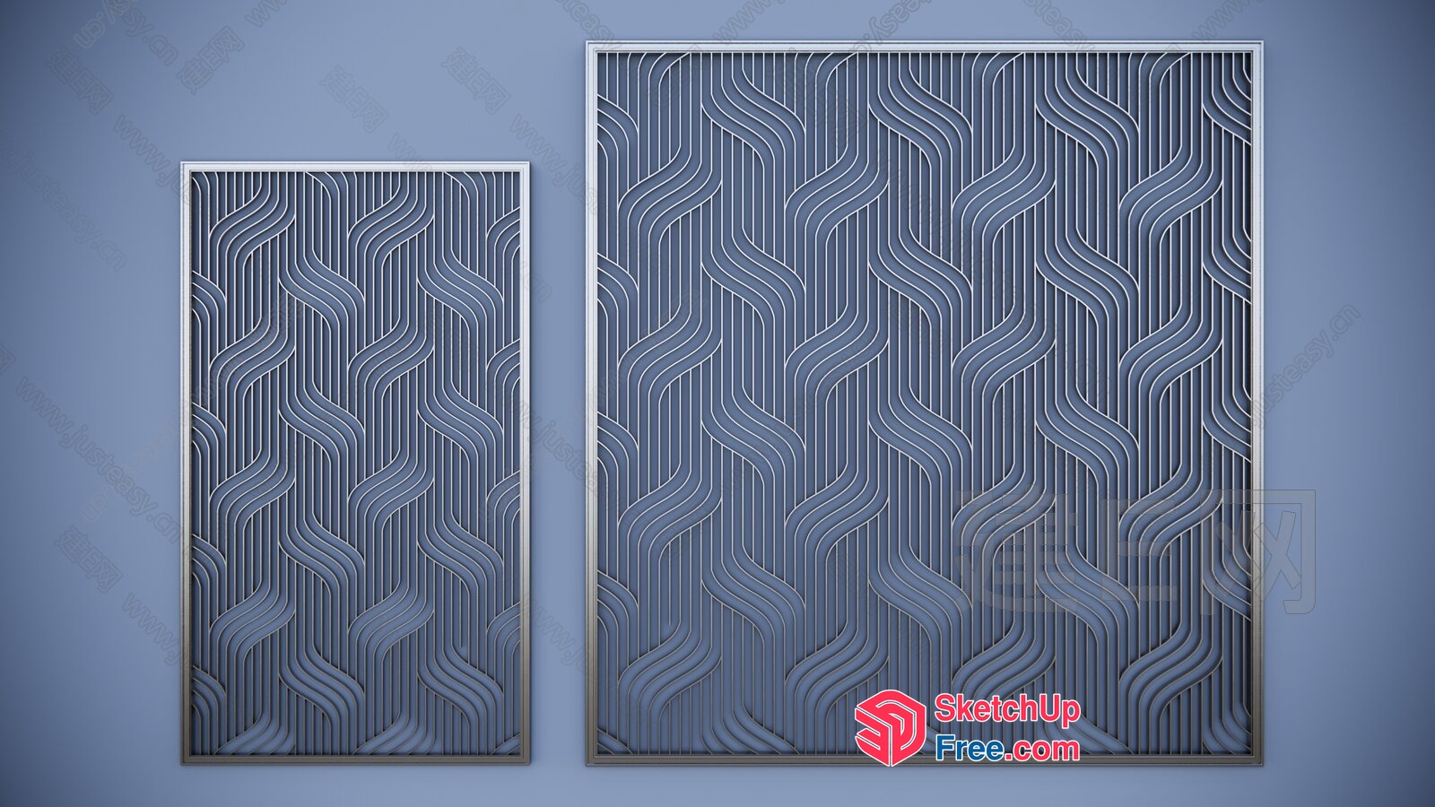 Decorative Patterned Wall Panels 3D SketchUp File