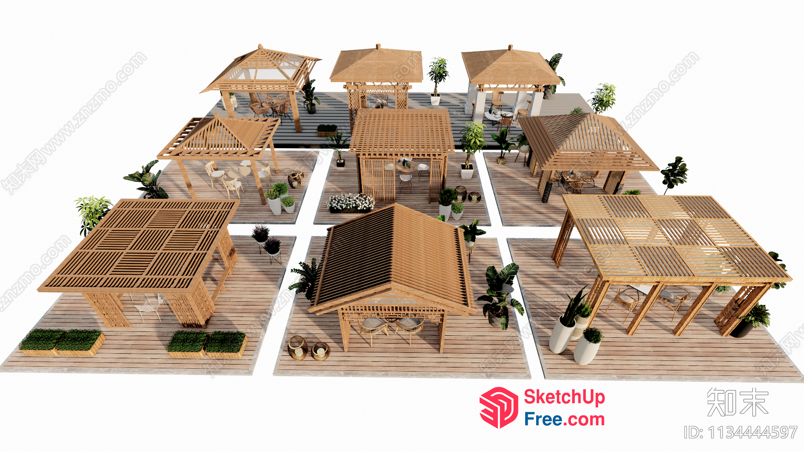 Elegant Outdoor Furniture Collection 3D SketchUp File