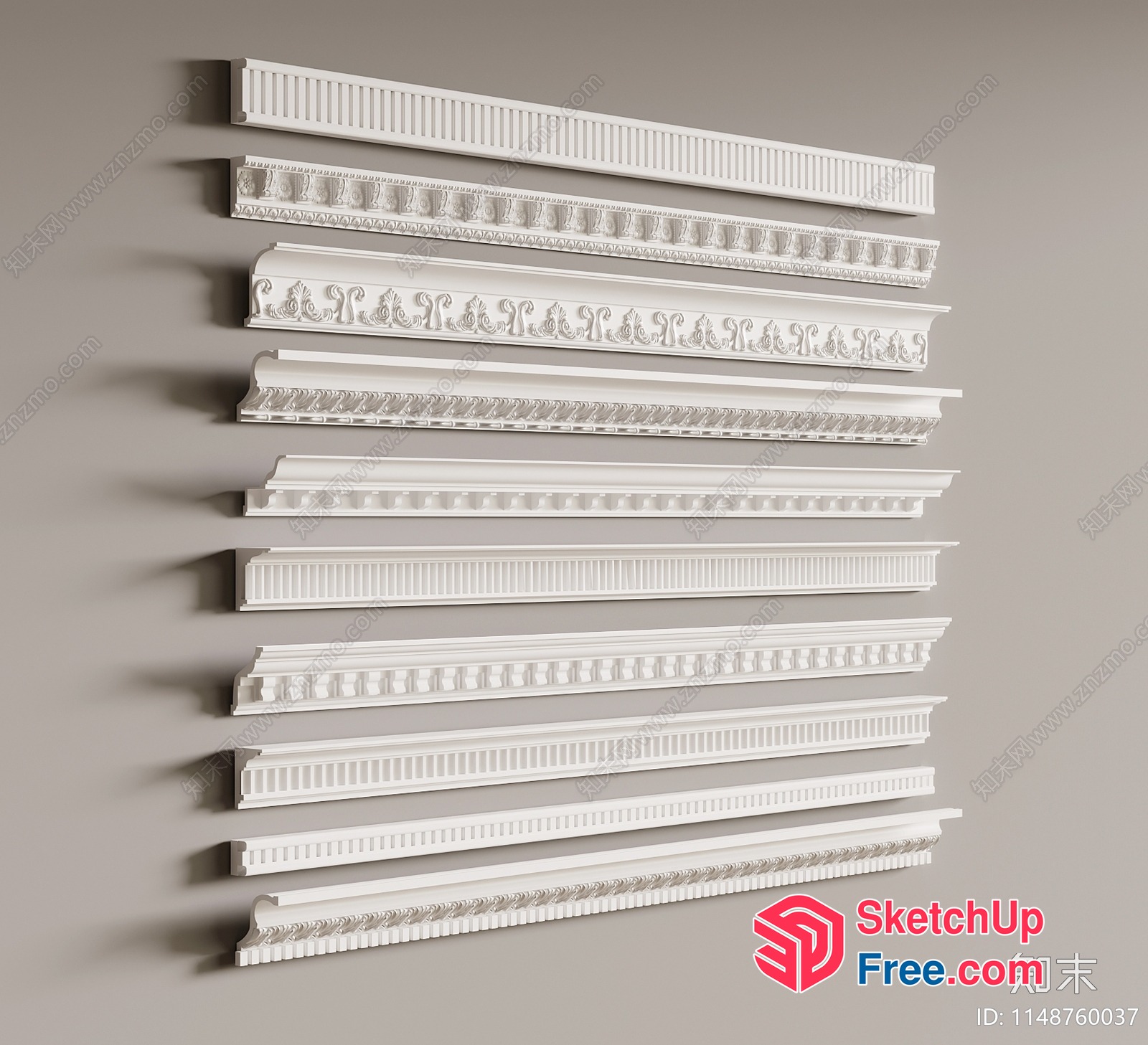 Classic Moulding Collection 3D SketchUp File