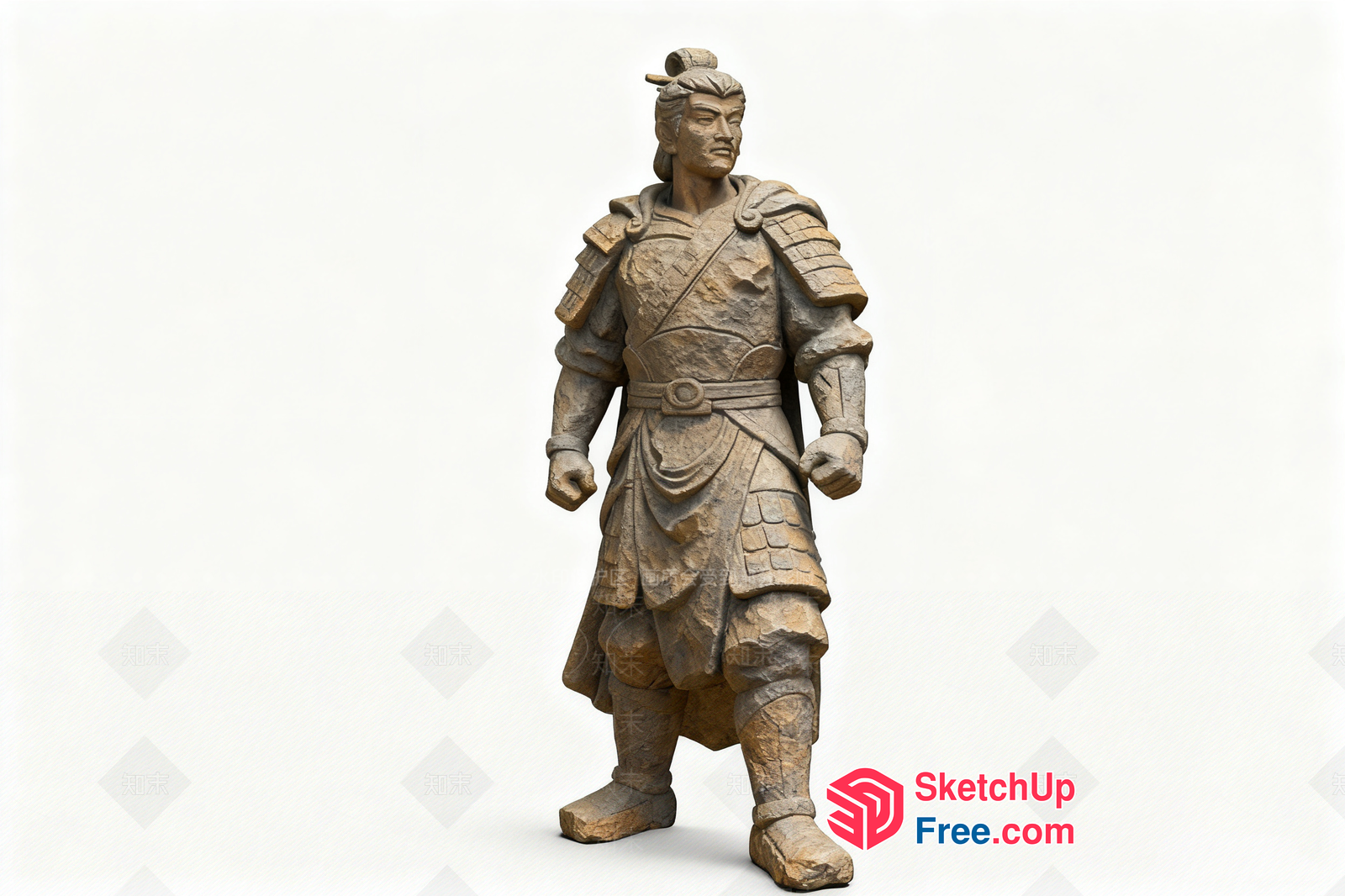 Ancient Warrior Statue 3D SketchUp File