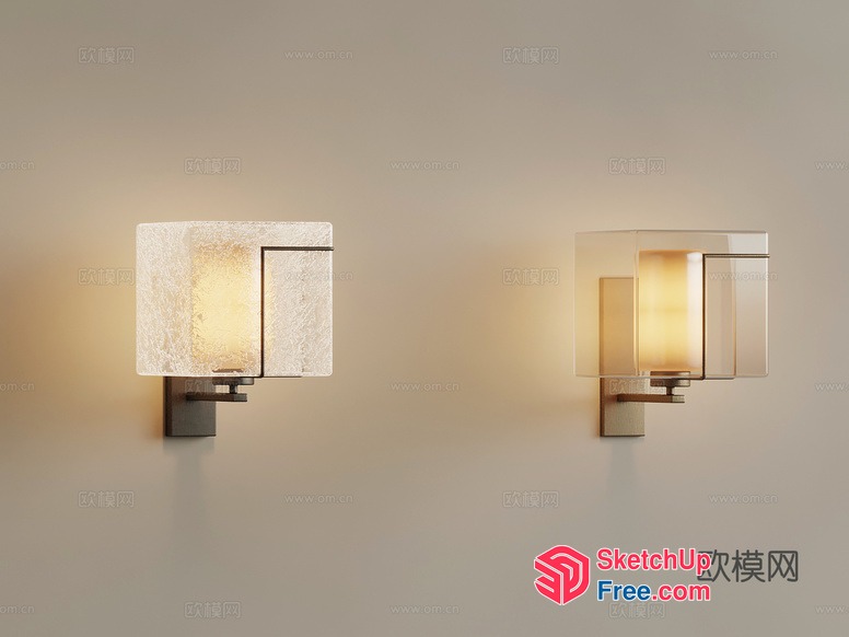 Modern Wall Sconce Lighting Fixtures 3D SketchUp File