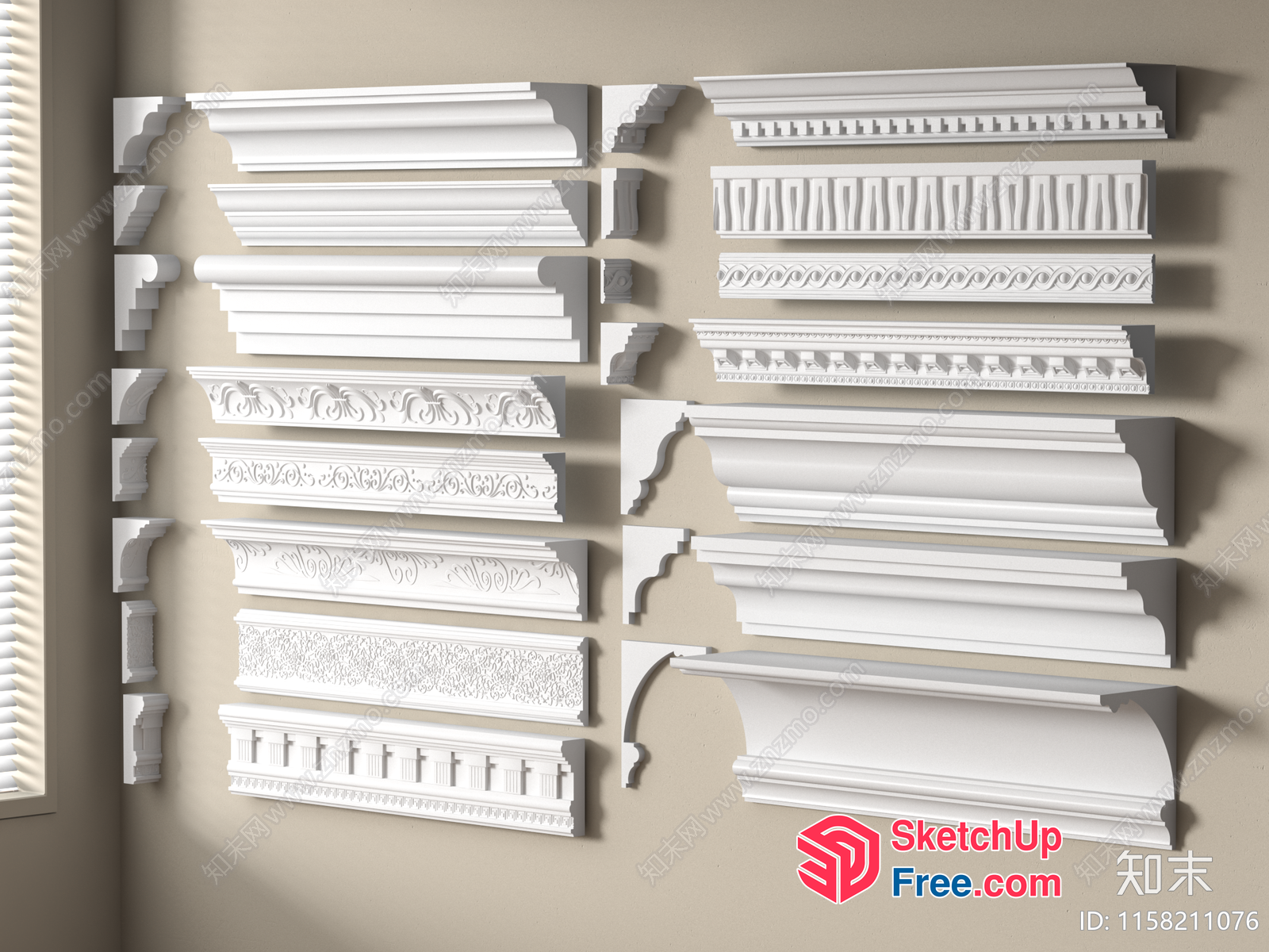 Classic Moulding Collection 3D SketchUp File