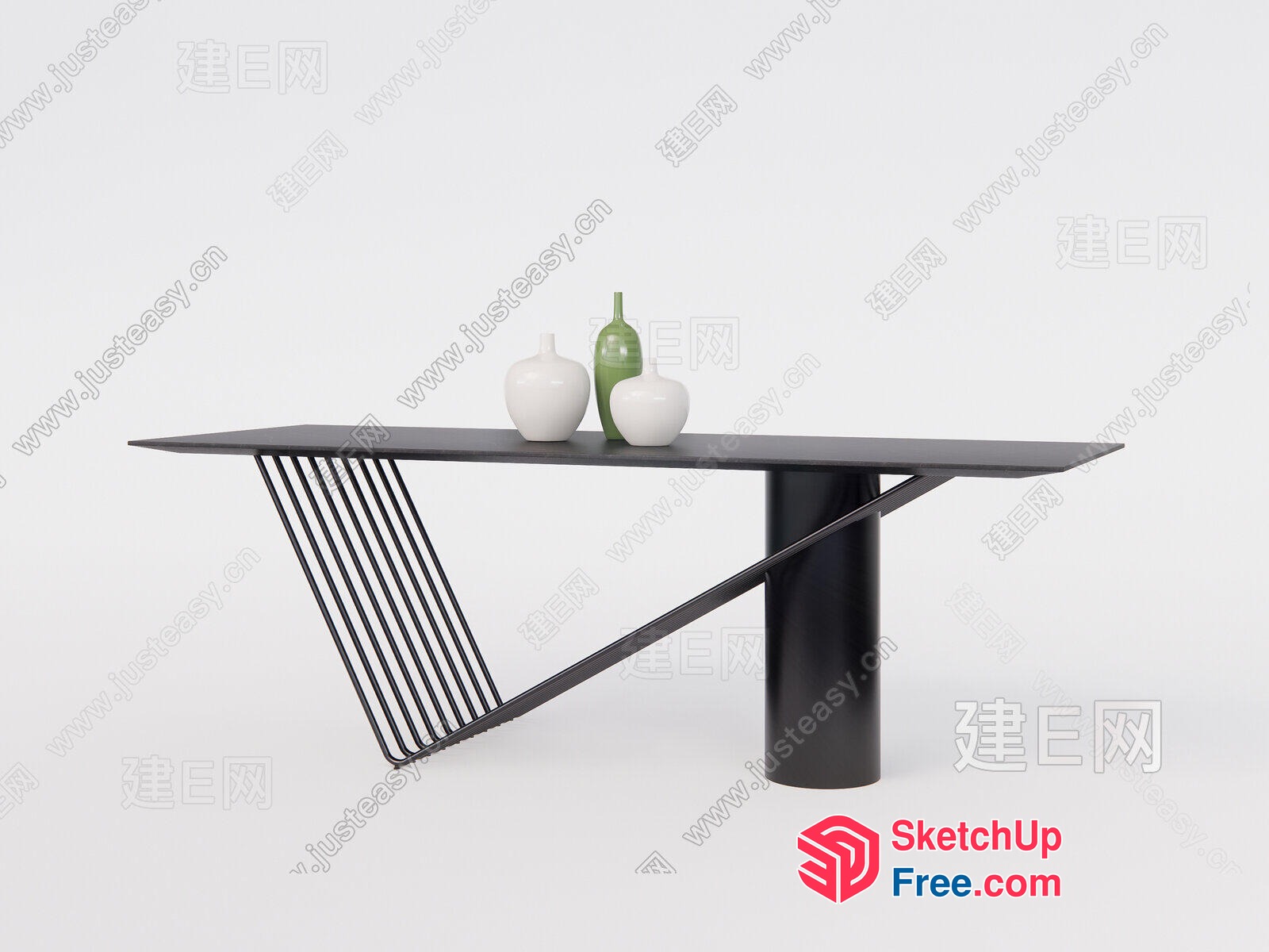 Elegant Modern Console Table 3D SketchUp File