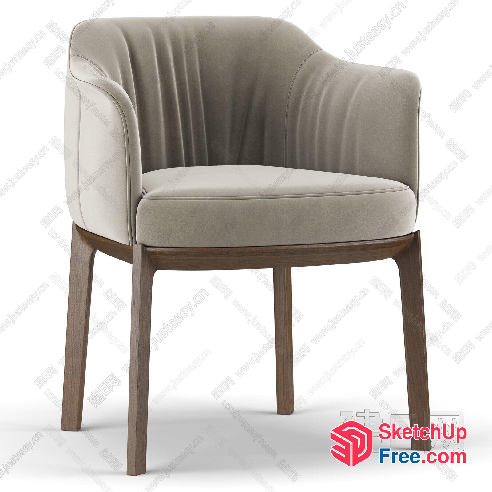 Modern Minimalist Accent Chair 3D SketchUp File