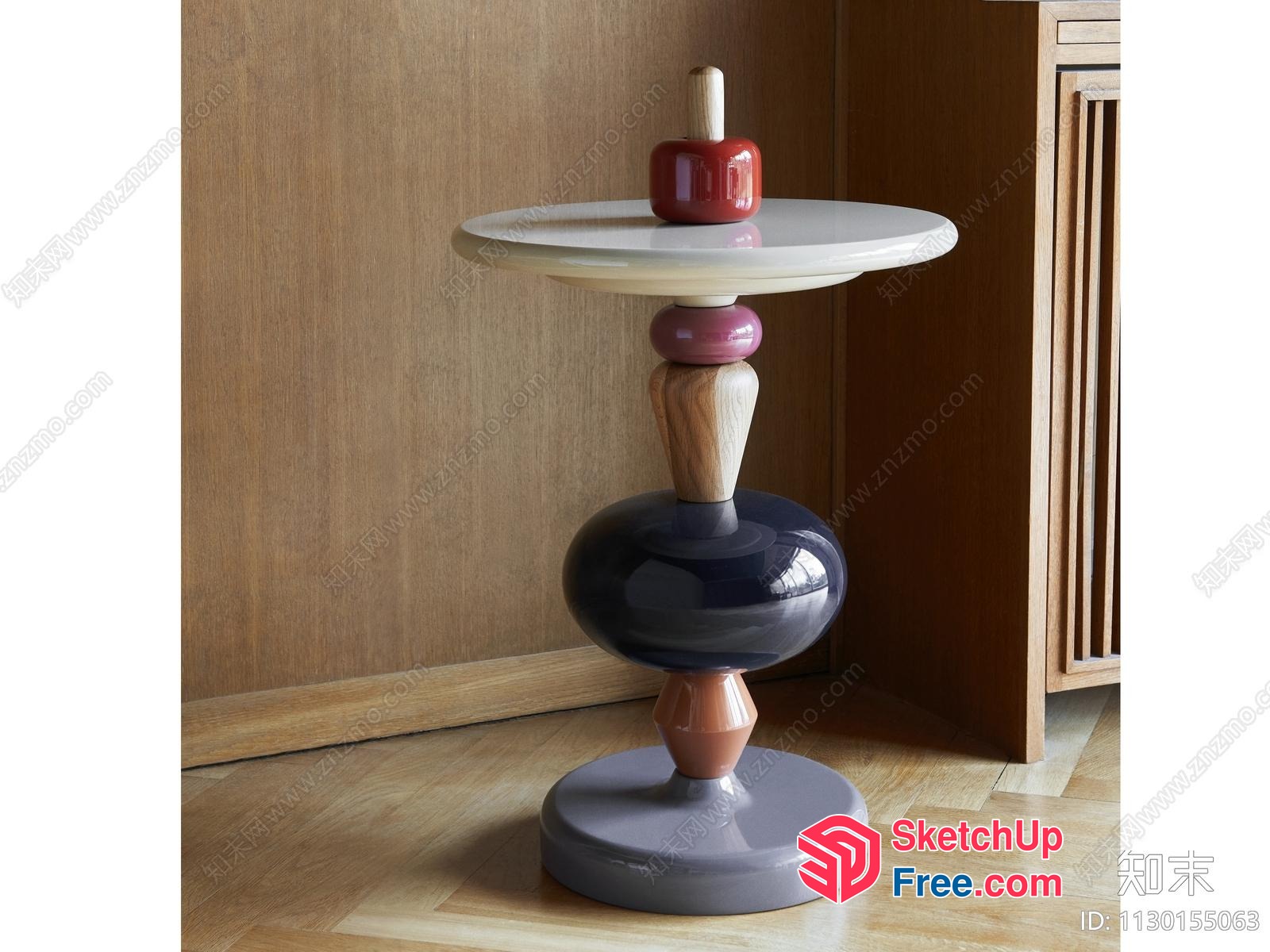 Modern Minimalist Side Table 3D SketchUp File