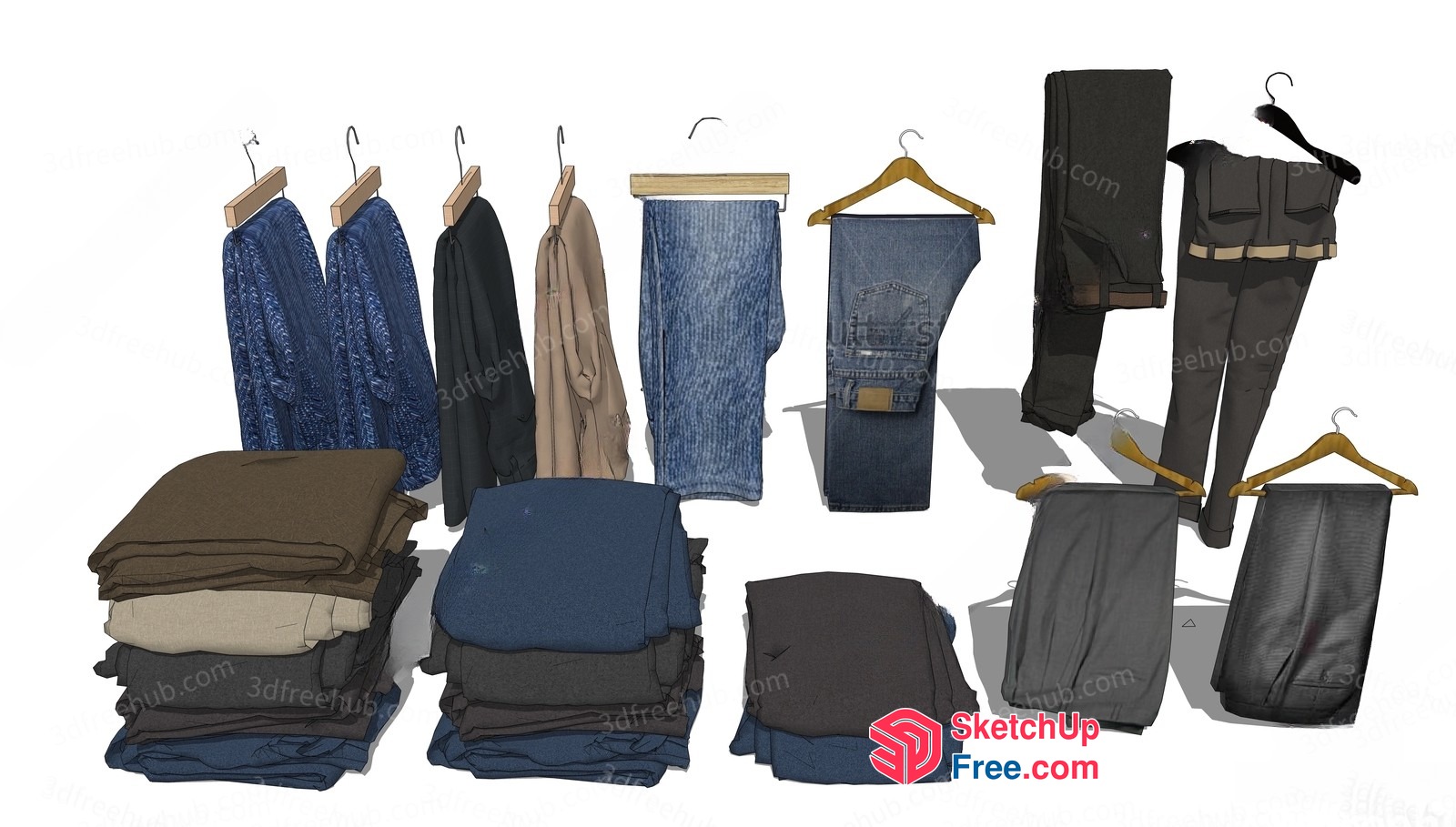 3D Clothing Store Display 3D SketchUp File