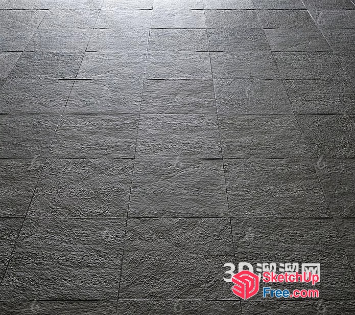 3D Textured Stone Floor 3D SketchUp File