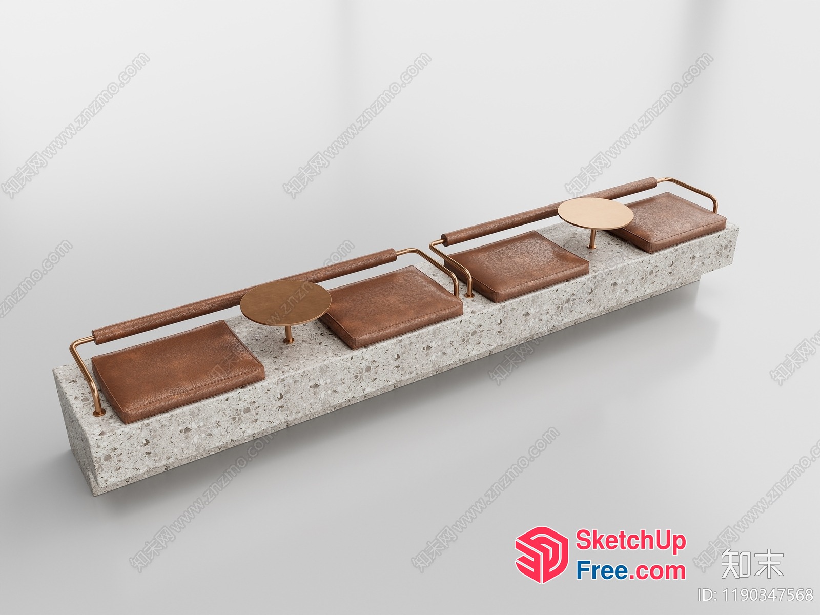 Modern Minimalist Industrial Style Furniture Collection 3D SketchUp File