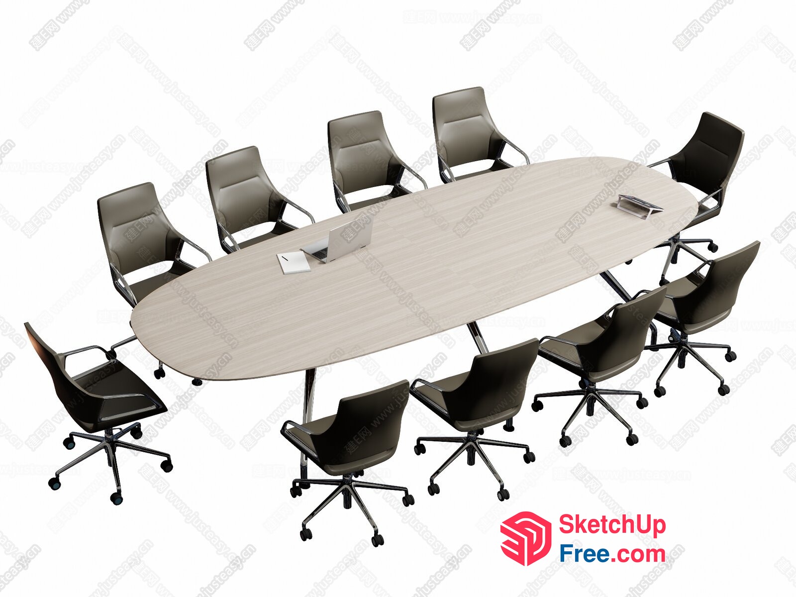 Conference Room Table And Chairs 3D SketchUp File