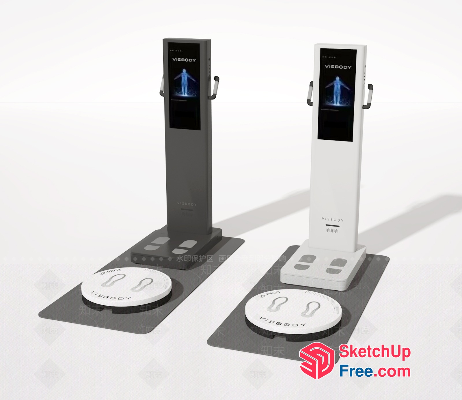 Body Scanner Displays 3D SketchUp File