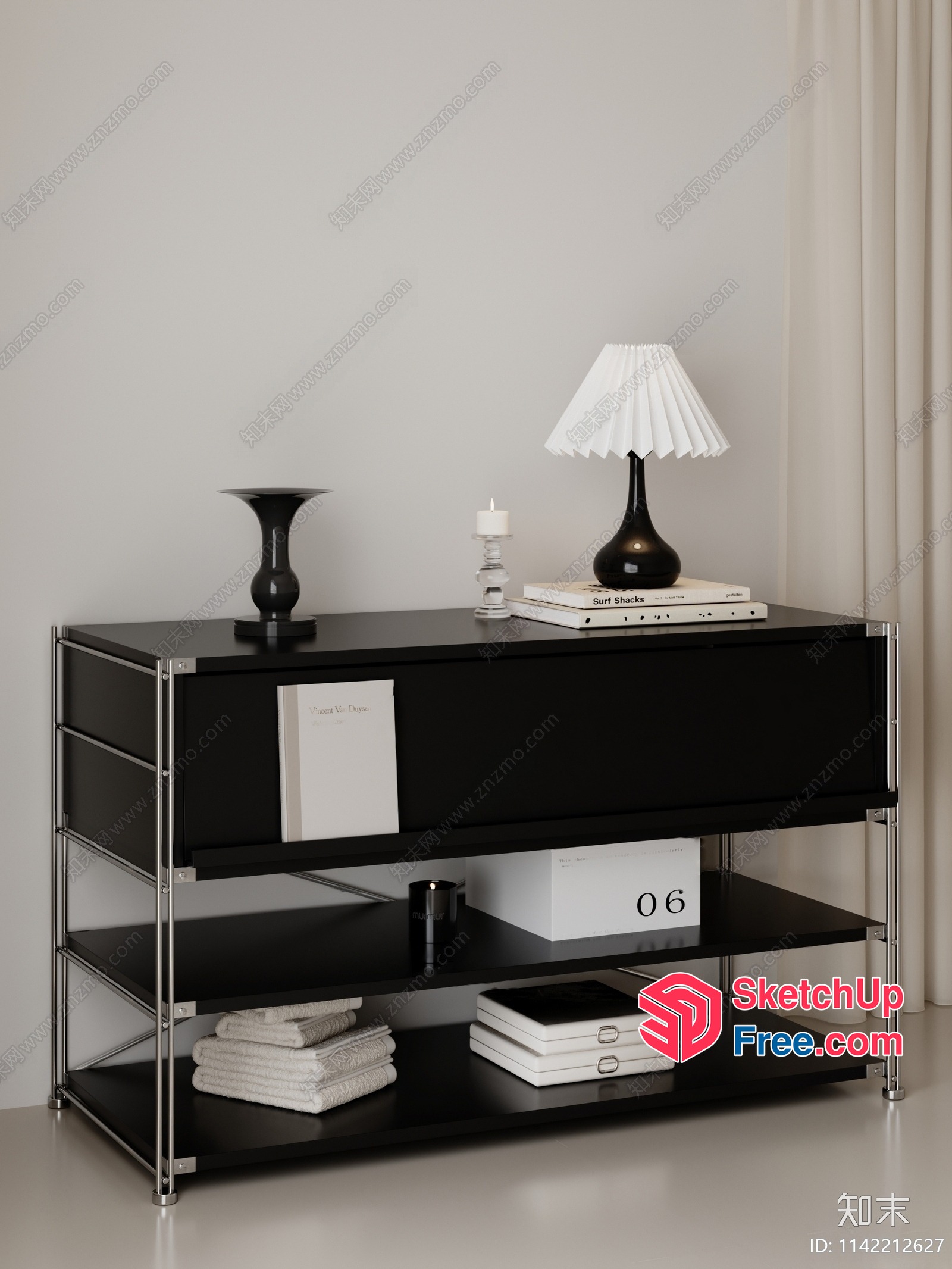 Simple Black And White Decor 3D SketchUp File