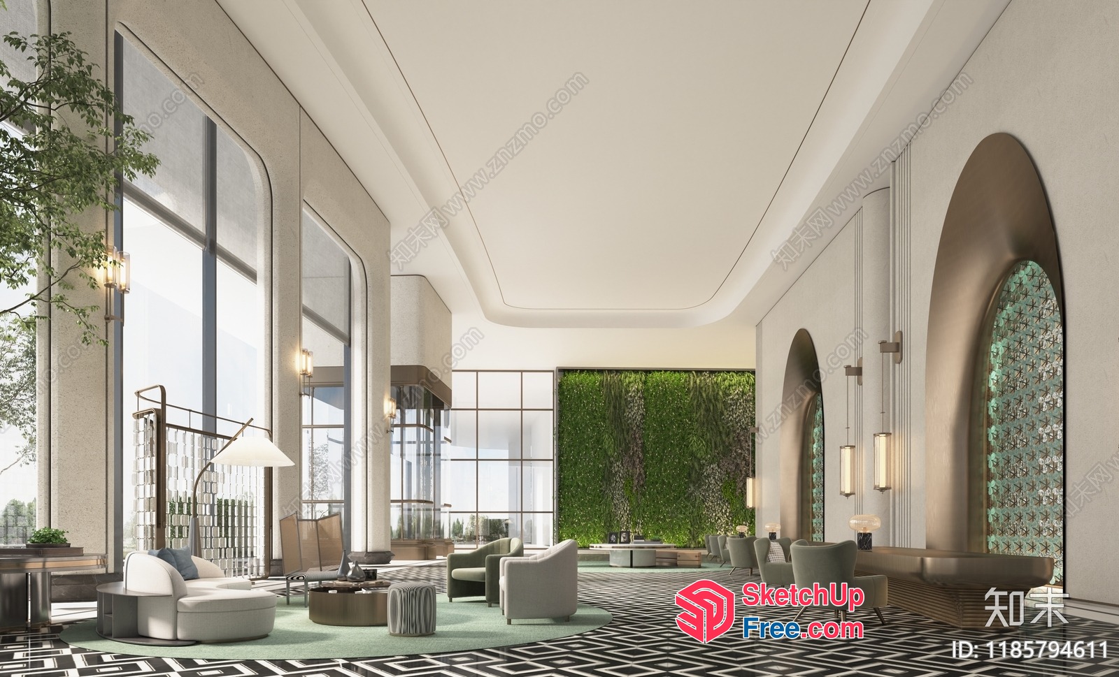 Elegant And Sophisticated Interior Design 3D SketchUp File