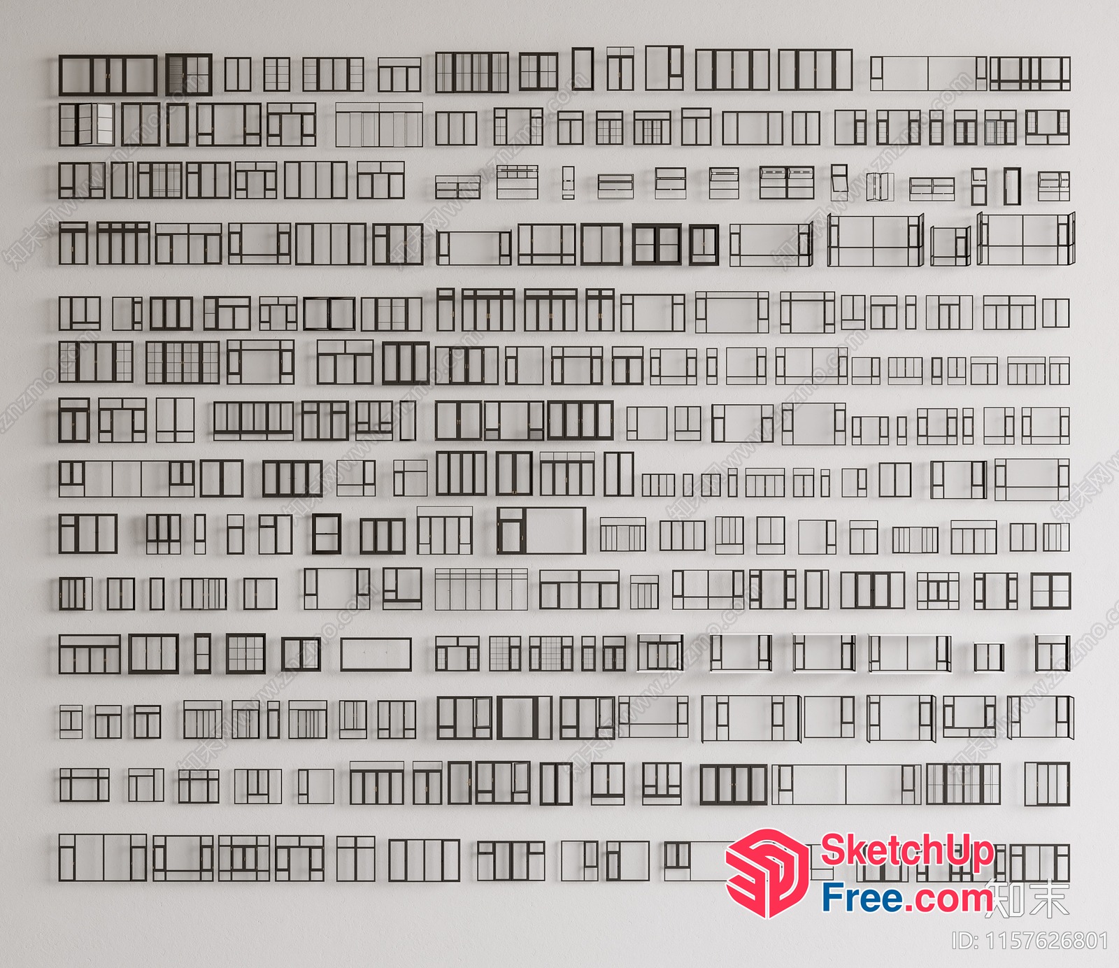 Windows And Doors Collection 3D SketchUp File