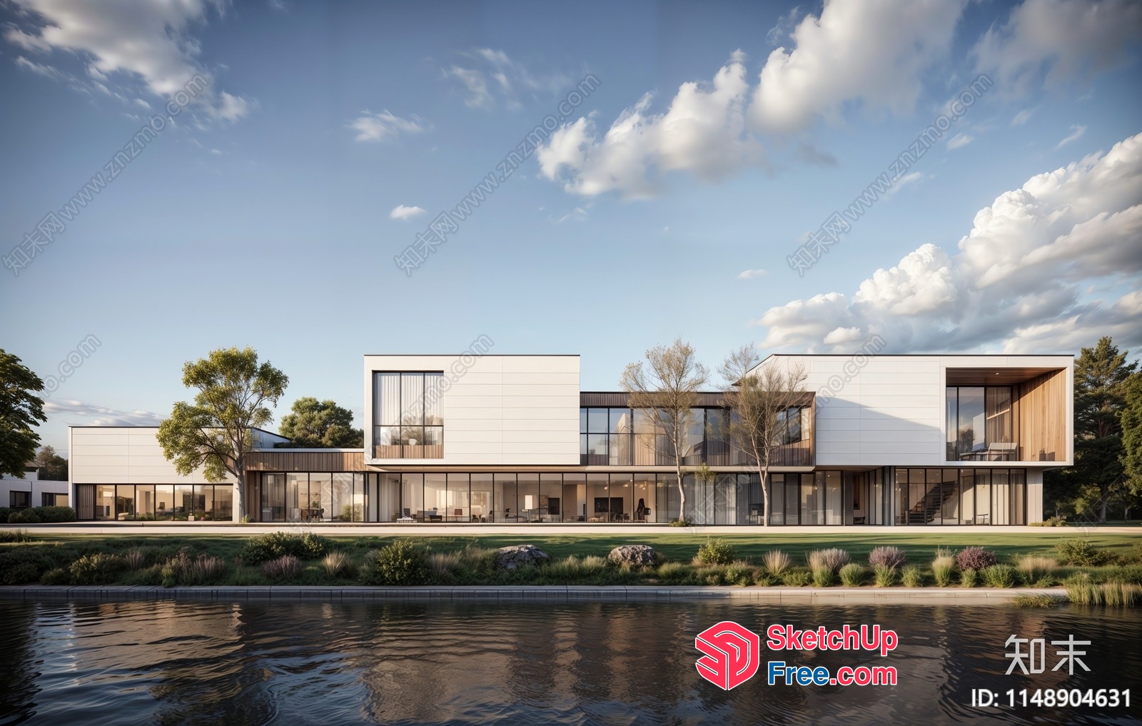 Modern Luxury Villa Exterior 3D SketchUp File