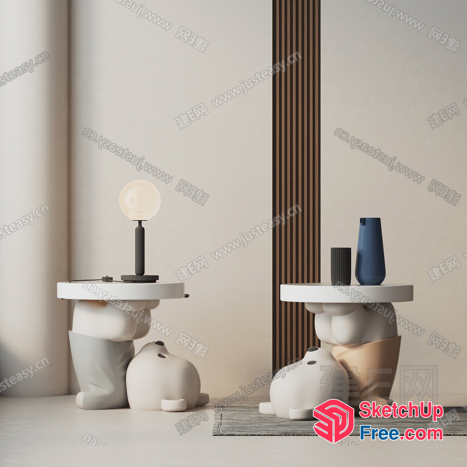 Animal Shaped Furniture And Decor 3D SketchUp File