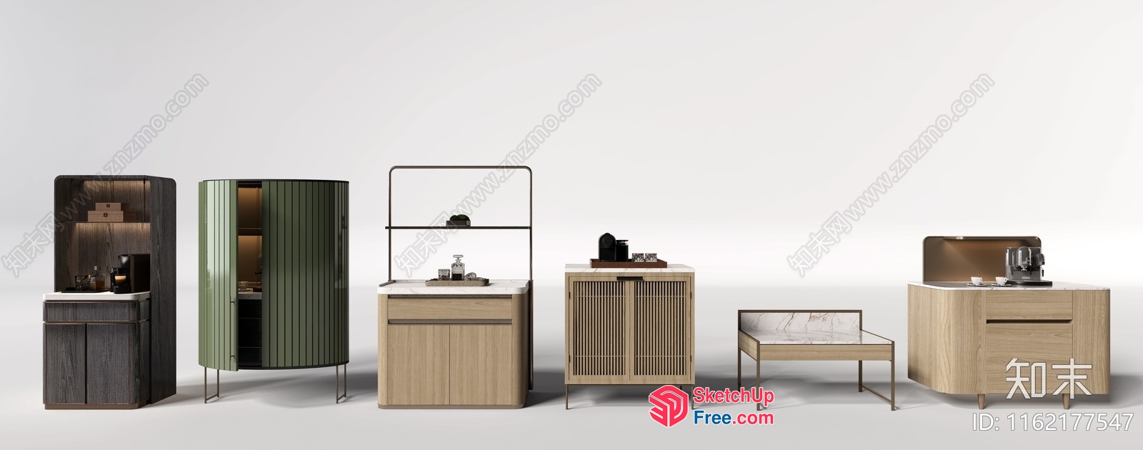 Modern Furniture Set With Sleek And Minimalist Design 3D SketchUp File