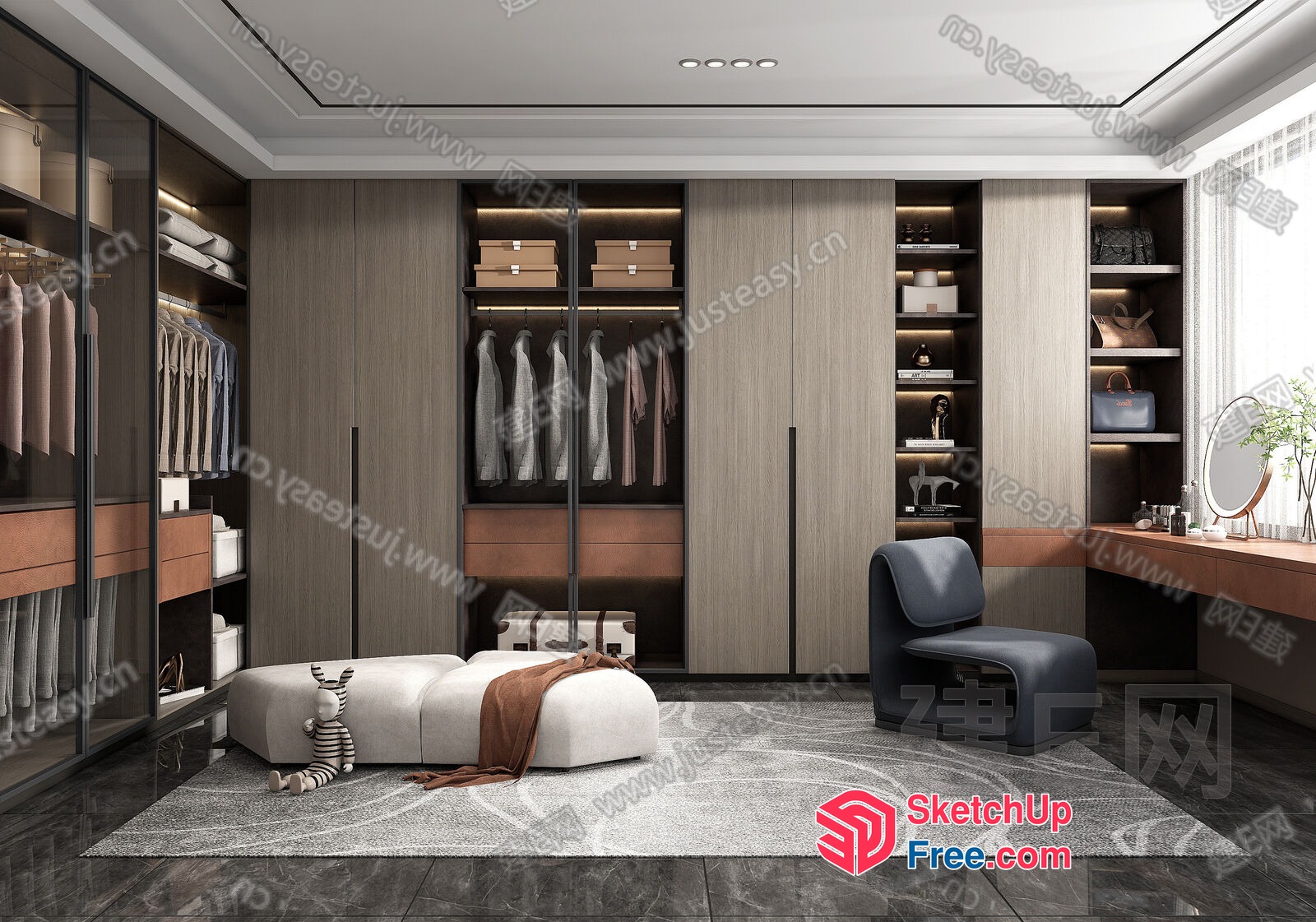 Modern And Elegant Interior Design For A Luxury Home 3D SketchUp File