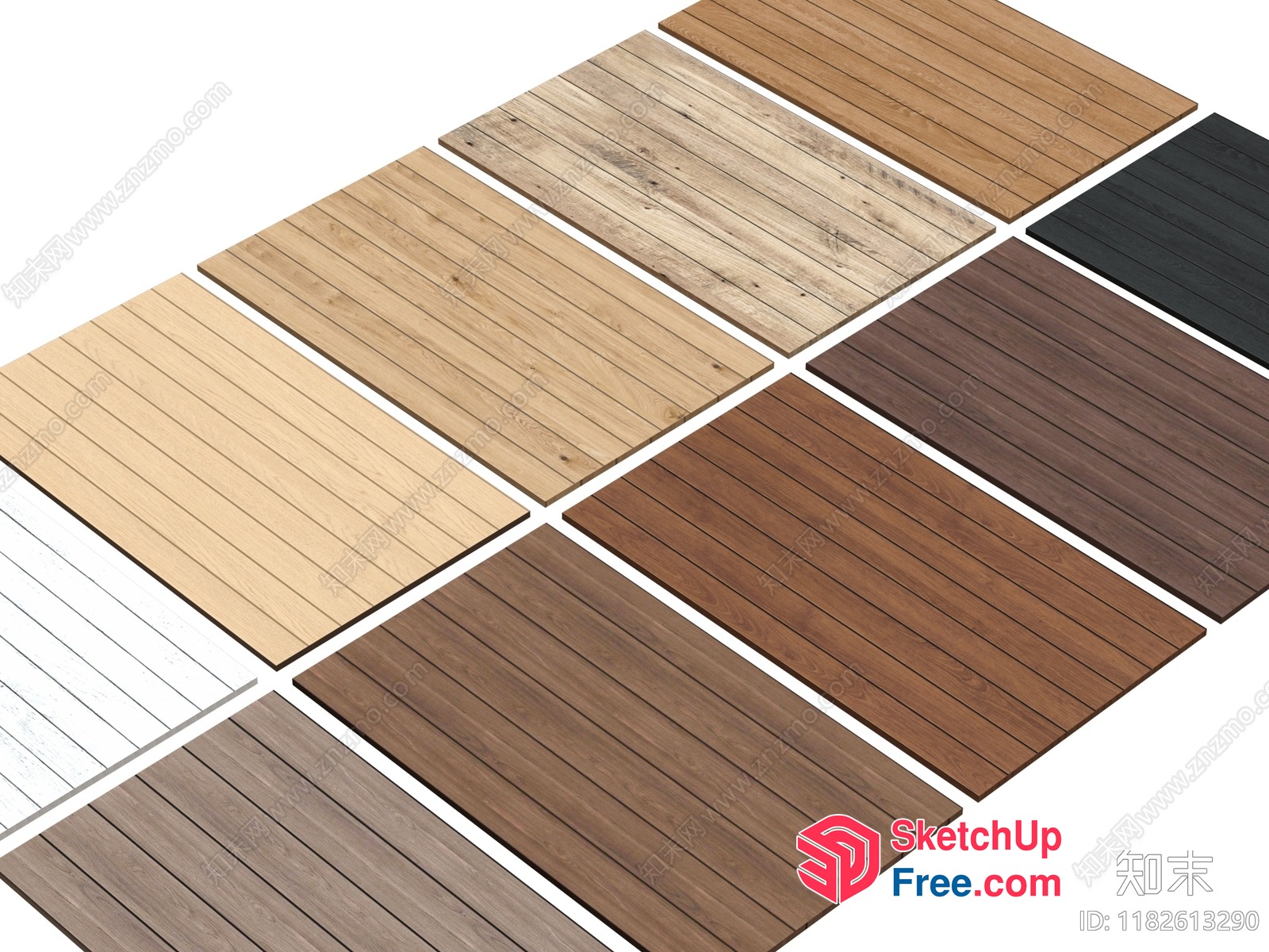 Wooden Plank Flooring 3D SketchUp File