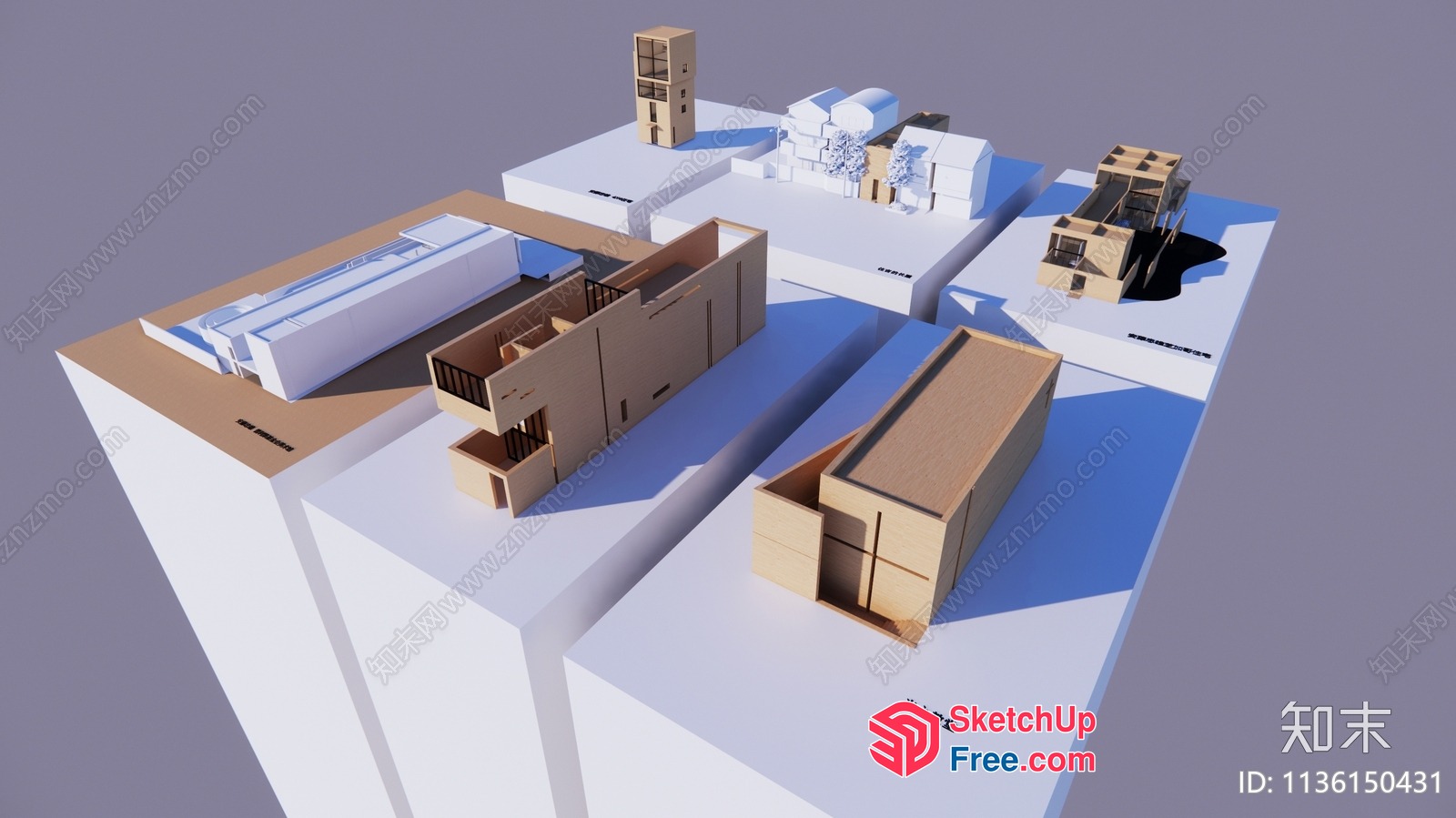 3D Model Of Modern Home With Various Rooms 3D SketchUp File